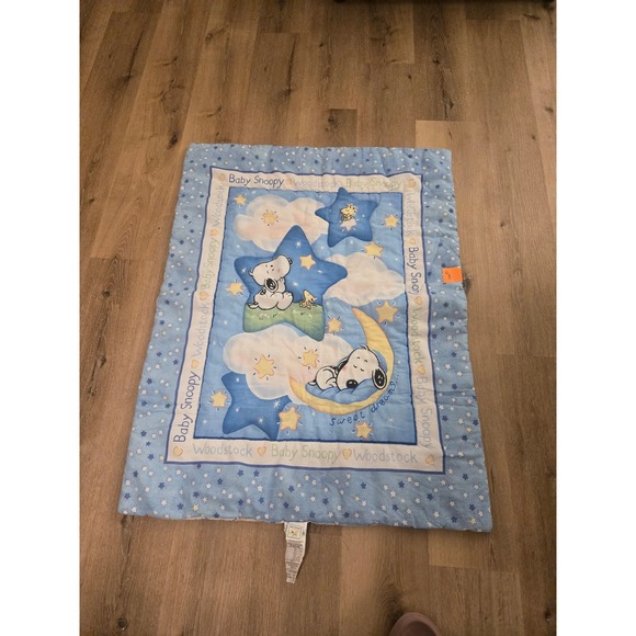 Other - Vintage Baby Snoopy & Woodstock Bedtime Originals Comforter Blanket  Crib Size